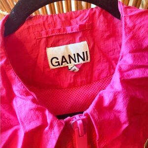 Ganni Fuchsia Zip-Up Jacket